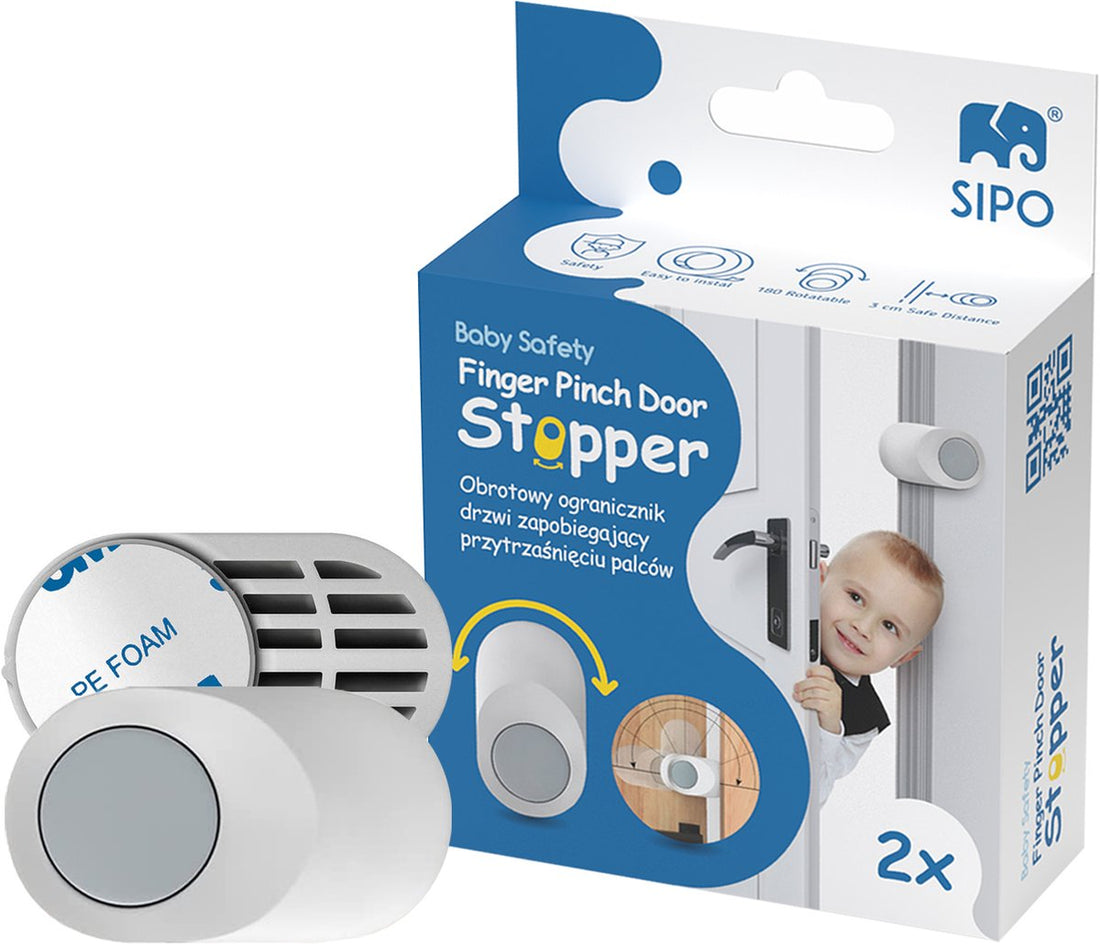 SIPO deurbeschermer voor kind en baby – 2 draaiende vingerbeschermers