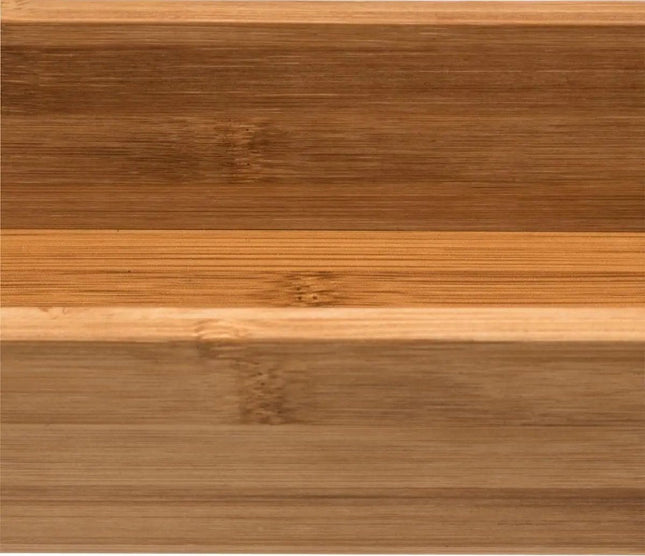 Set van 3x stuks bamboe ladekast/keukenspullen/kantoor vakjes/sorteerbakjes 38 x 8 x 7 cm