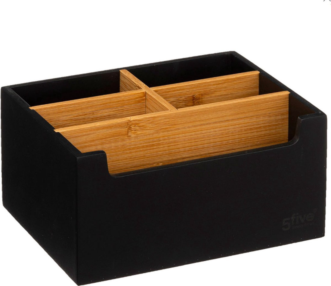 Five® - Make-up Organizer - Schwarz - Medium - ohne Schublade - Sortierfächer