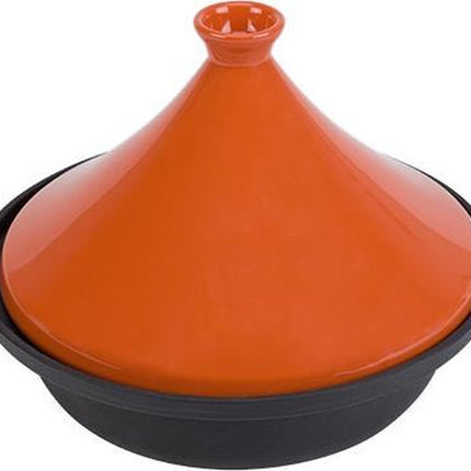 Cosy&Trendy Tajine - Geschikt voor inductie - Ø 30 cm - Zwart/Oranje