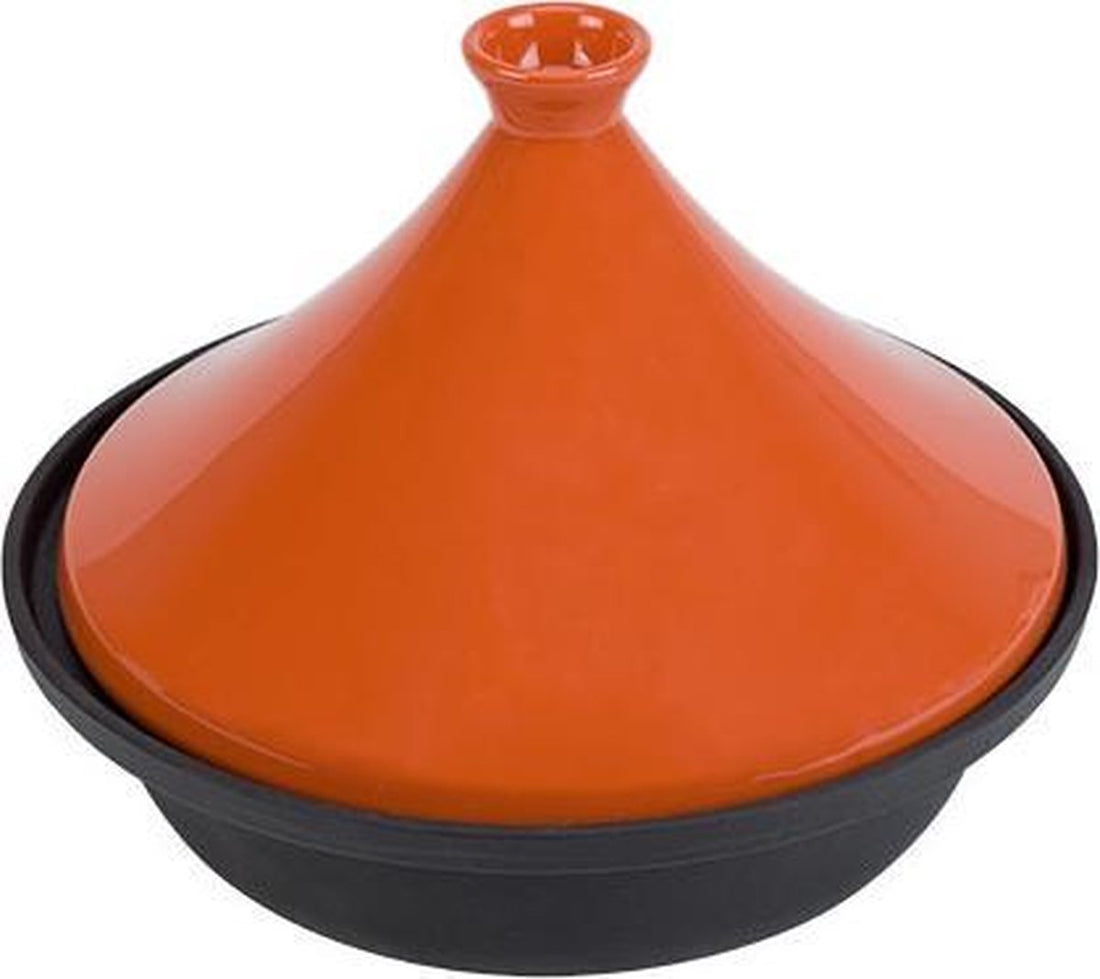 Cosy&Trendy Tajine - Induktionsgeeignet - Ø 30 cm - Schwarz/Orange
