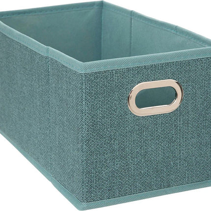 5Five Opbergmand petrol blauw - 15 x 31 x 15 cm (S) - Opvouwbaar