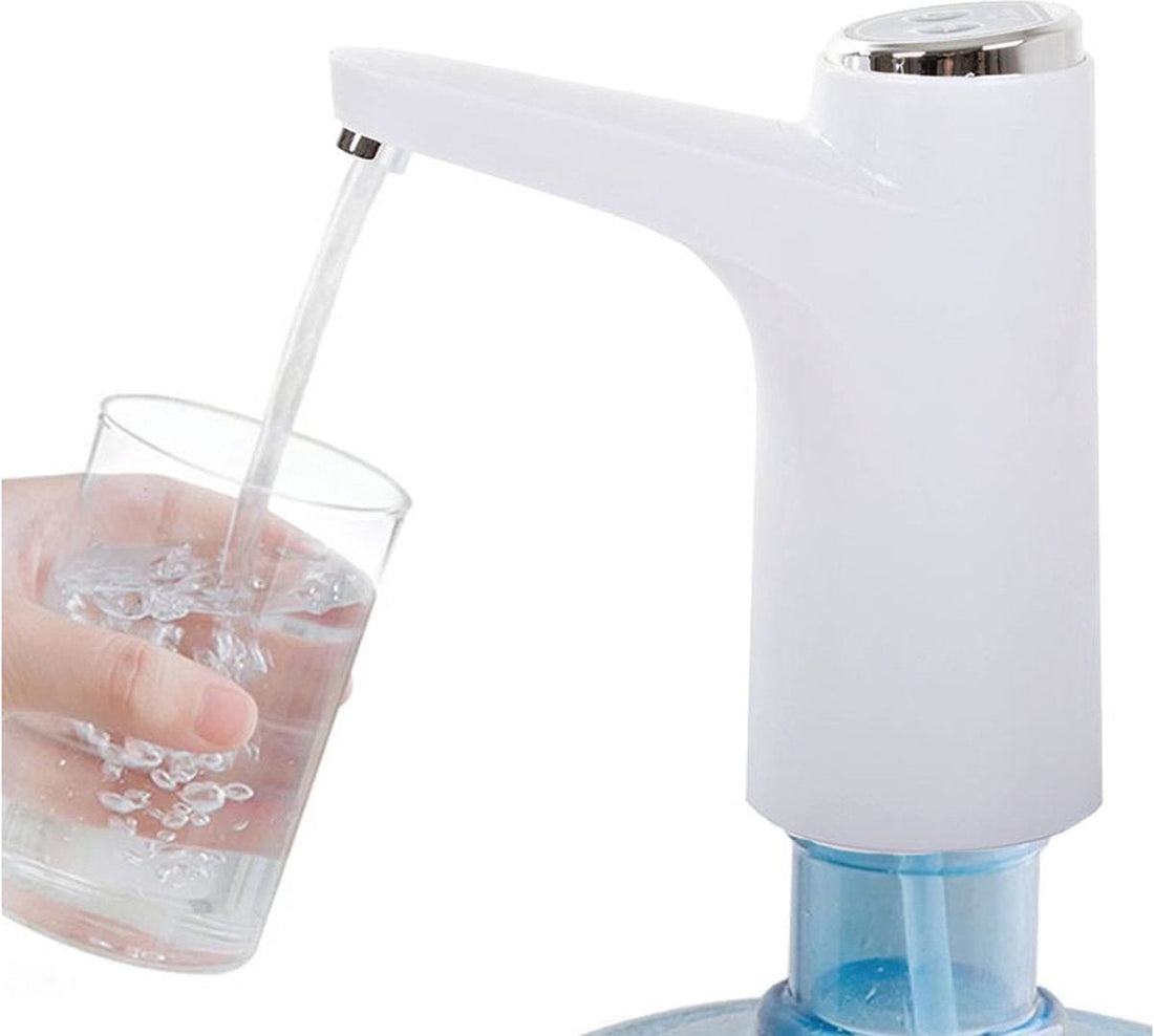 Elektrische Trinkwasserpumpe - Wiederaufladbarer Wasserspender - Tragbarer Wasserspender für Flaschen - Automatischer Wasserspender - Für Zuhause, Büro, Outdoor