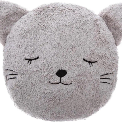 Atmosphera Kids Cat Kattenkussen - 28x11cm - Grijs