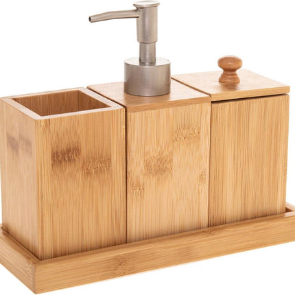 5Five Zeepdispenser set hout