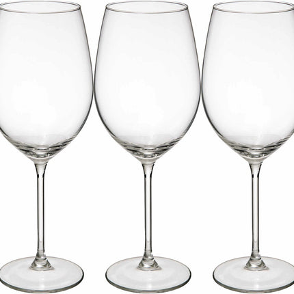 Secret de Gourmet Wijnglazen set Lina - doosje 12x stuks - chique glas - 54 CL - witte/rode/rose