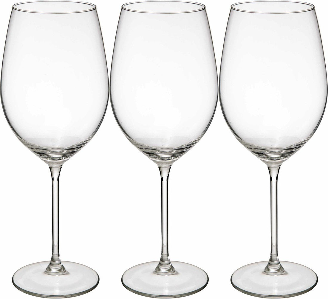 Secret de Gourmet Weingläser Set Lina - Box 12x Stück - schickes Glas - 54 CL - weiß/rot/rosé
