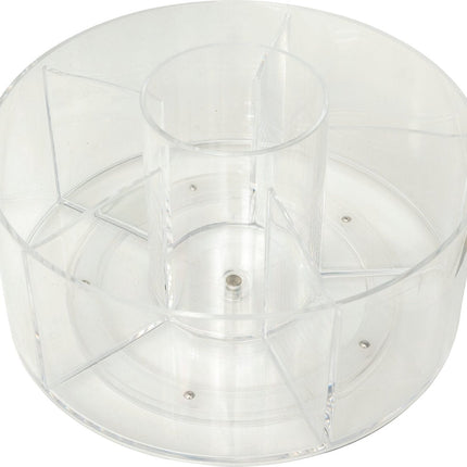 5Five Roterende Organizer - Make-up organizer - Ø23xH13cm - Transparant