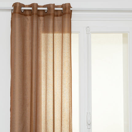 Atmosphera Moly Gordijn 135x240cm - Kant en klaar met ringen - Kaneel