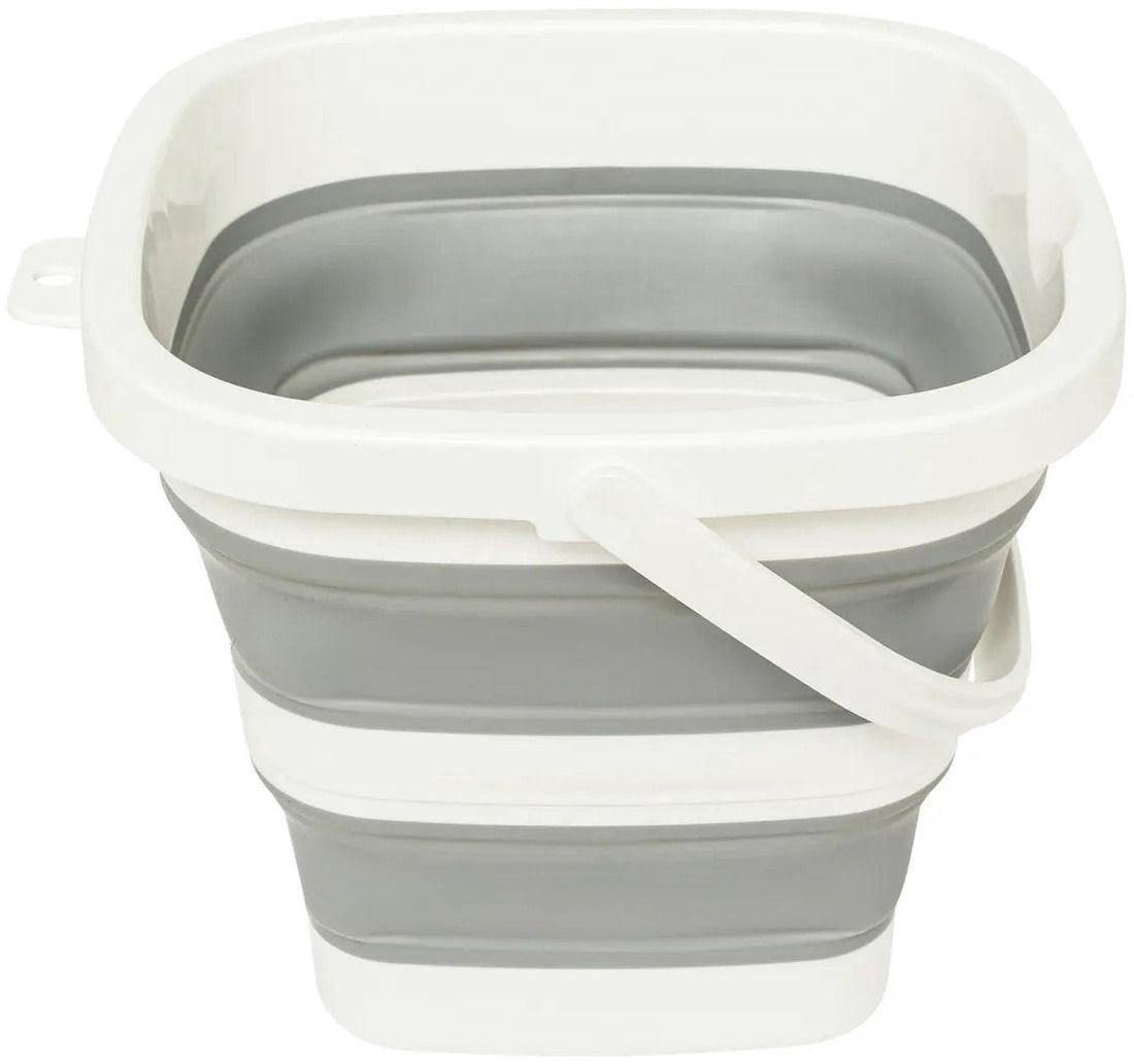 5Five Seau pliable - 5L - gris/blanc - plastique et caoutchouc - Seau de camping