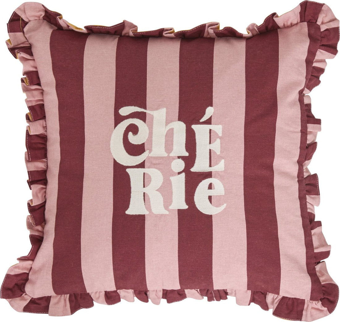 Coussin Atmosphera Kids Chéri - 40 x 40 cm - Rose / Orange