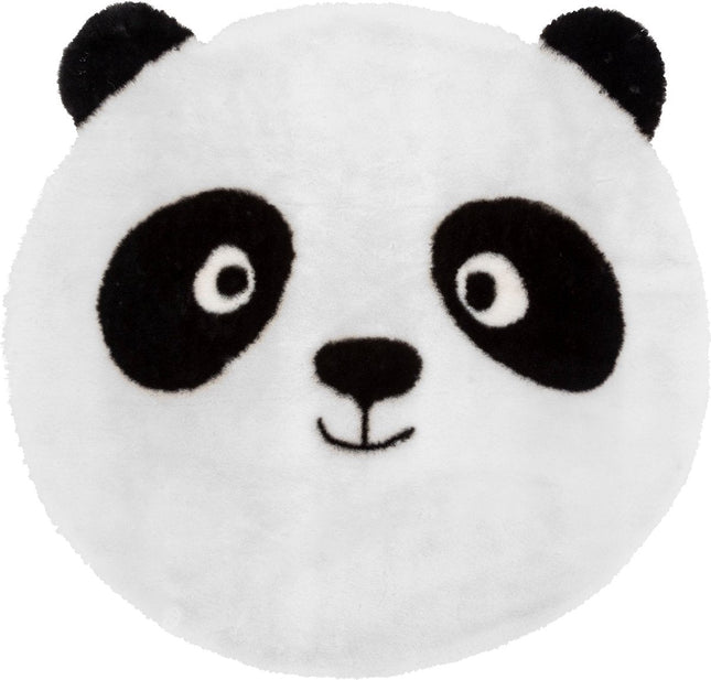 Atmosphera Kids Panda Vloerkleed - Ø100cm - Wit