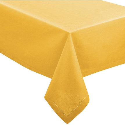 Tafelkleed van katoen rechthoekig 240 x 140 cm - geel - Eettafel tafellakens