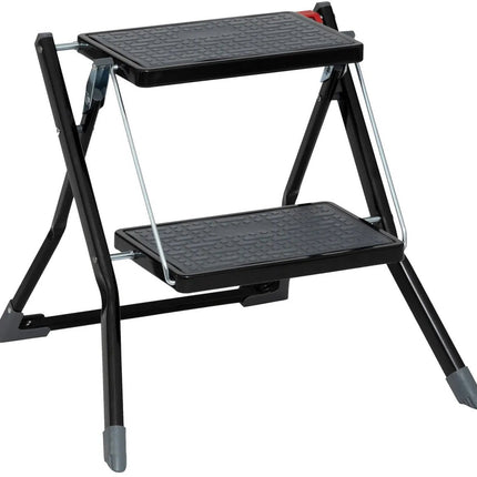 5Five Huishoudtrapje - inklapbaar - met 2 treden - metaal - 50 cm - opstap trapje