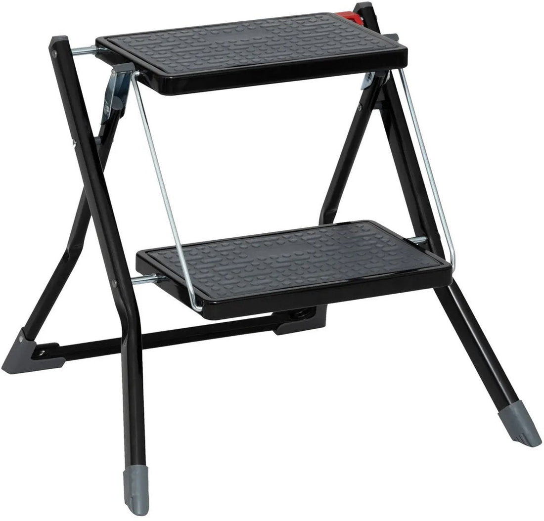5Five Haushaltshocker - klappbar - mit 2 Stufen - Metall - 50 cm - Tritthocker
