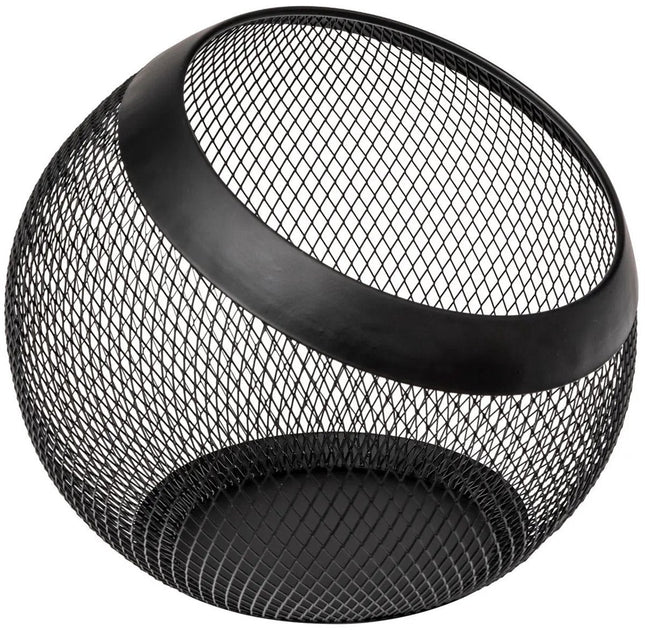 5Five Koffie cups/capsules houder - draad metaal - 24 x 21 cm - voor 70 capsules - zwart - rond