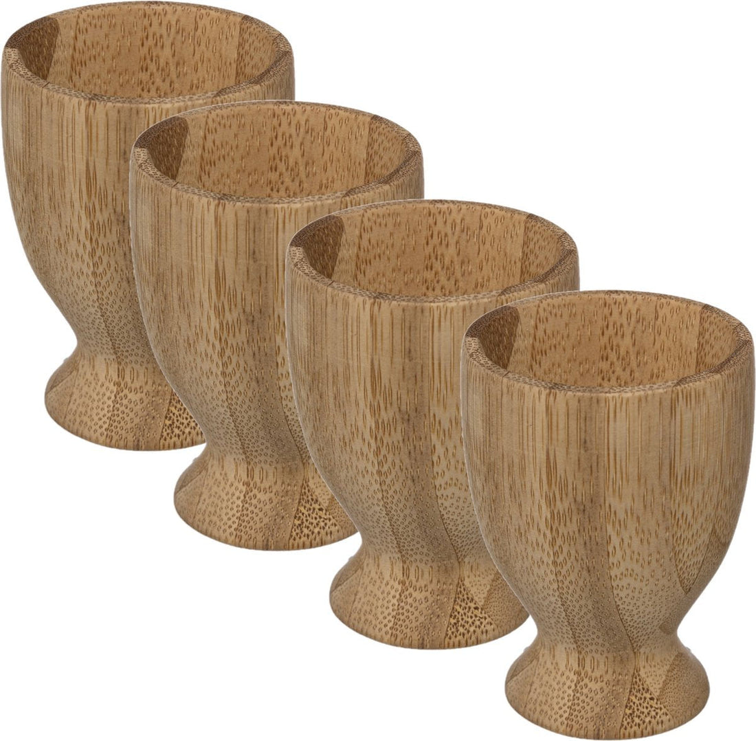 Secret de Gourmet Eierbecher - 6 Stück - Bambus - 7,5 cm