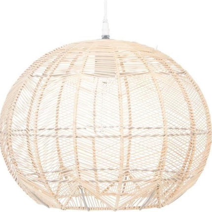 Atmosphera - Ronde Hanglamp - Rotan - Diameter Ø 38 - Beige