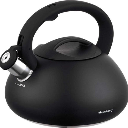 Klausberg 7368 - Fluitketel - zwart - 2.7 liter