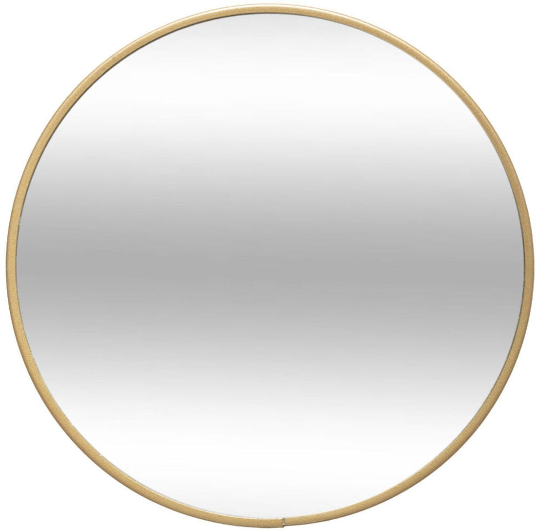 Spiegel plateau voor kaarsen – rond, ijzer en glas, Ø 20 cm