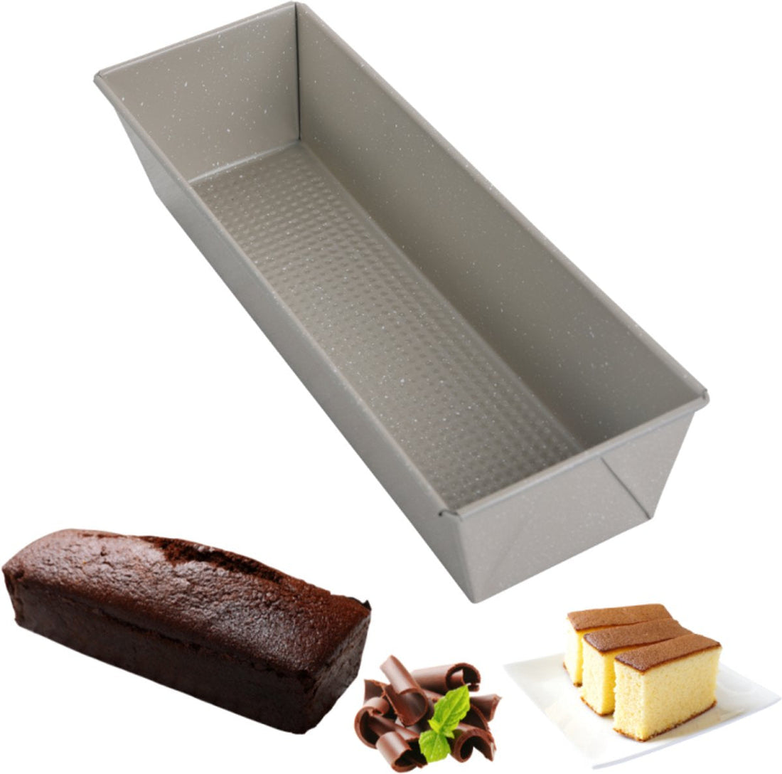 KINGHoff Kuchenform KH-1973 - 35 cm Rechteckige Form - Antihaftbeschichtung - Geeignet für Kuchen und Brot - Ofenfest bis 220°C - Kuchenform - Backform