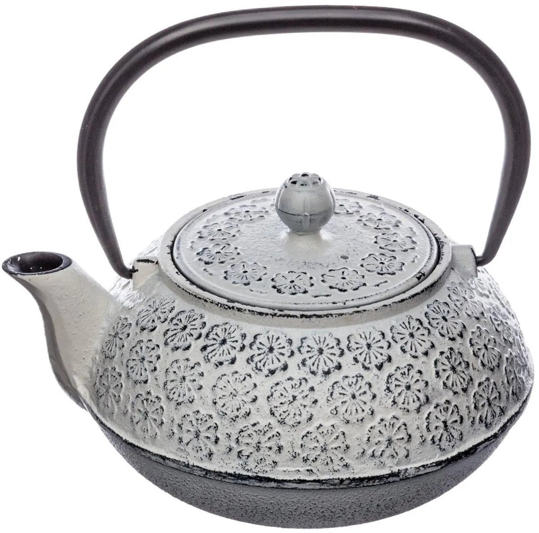 Secret de Gourmet Theepot Essential - Gietijzer - met hengsel - wit - 1000 ml