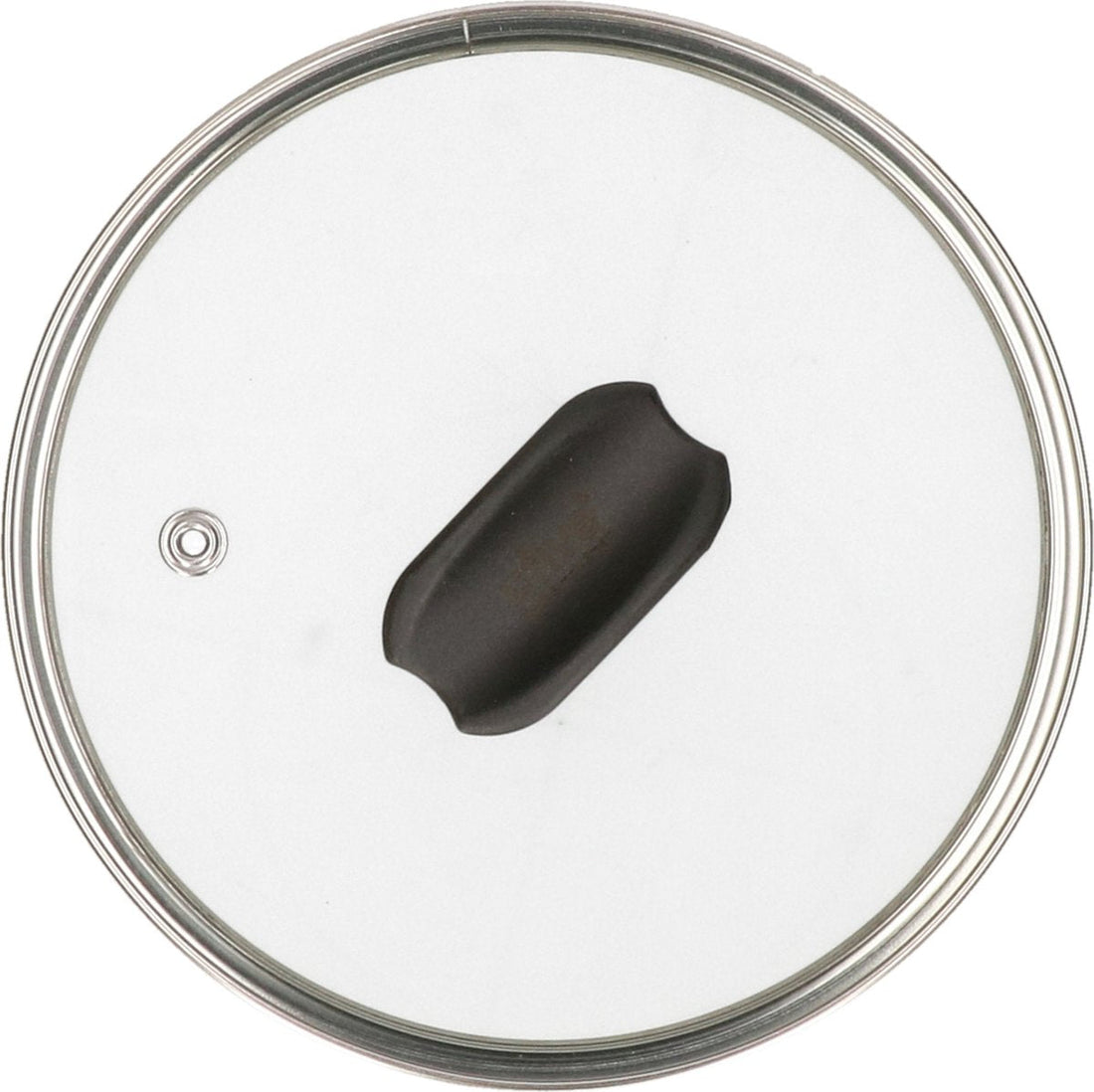 5Five Universeller Pfannendeckel für 16 cm Töpfe – Glas – Dampfloch – D17 x H6 cm
