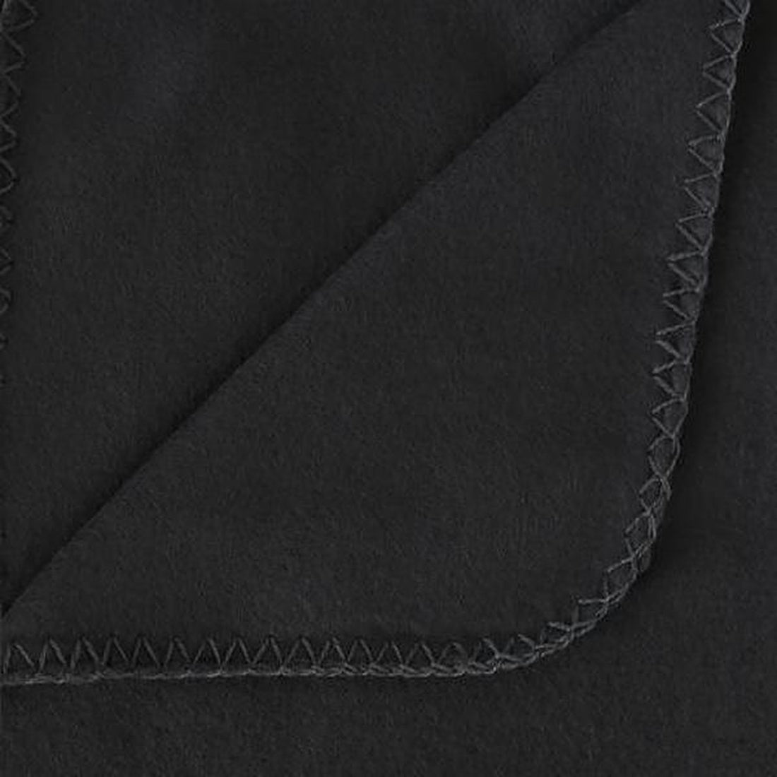 Polaire - Plaid - Couverture - 125x150 cm - Noir