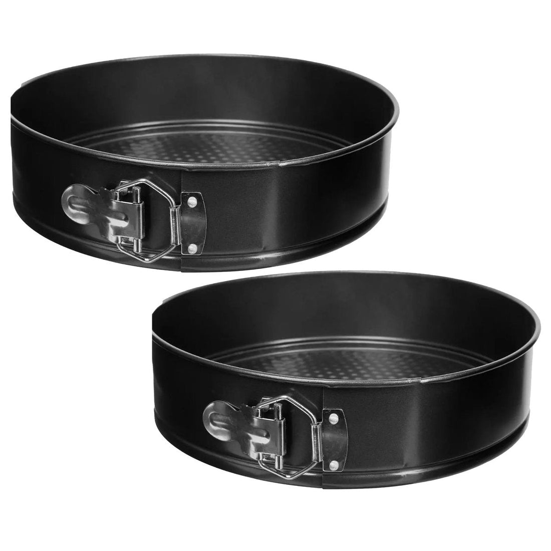 5Five Kuchenform / Springform - 2x - Metall - schwarz - 26 cm - rund - zum Kuchenbacken