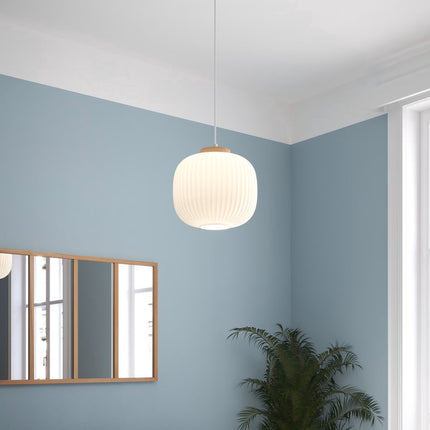 Atmosphera Hanglamp Travis - Ø25xH24cm - Wit