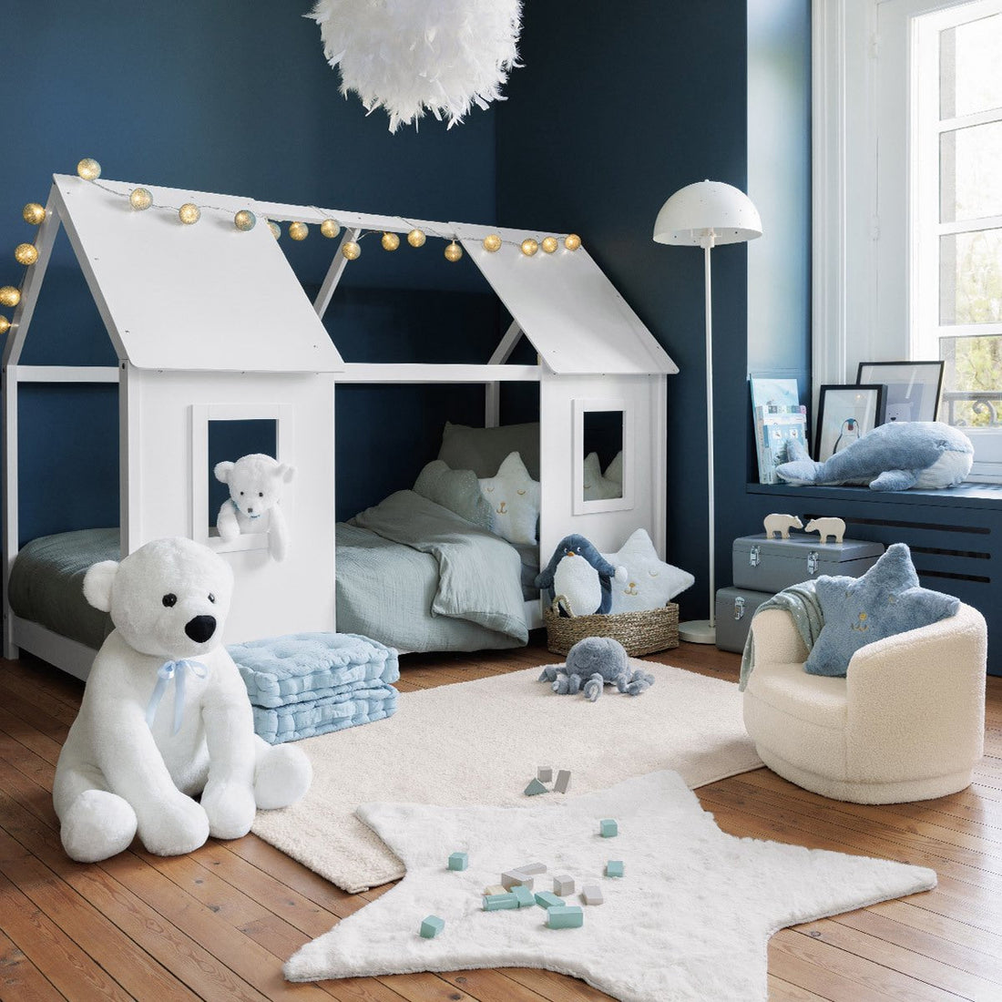 Atmosphera Kids Kindersessel Curly - Weiß