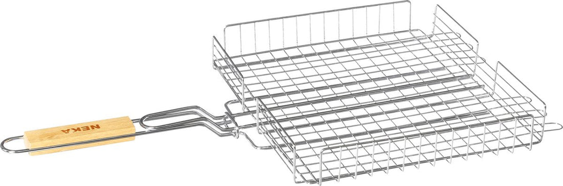 BBQ/Grillkorb 63 cm - Hamburgergrillroste für den Grill