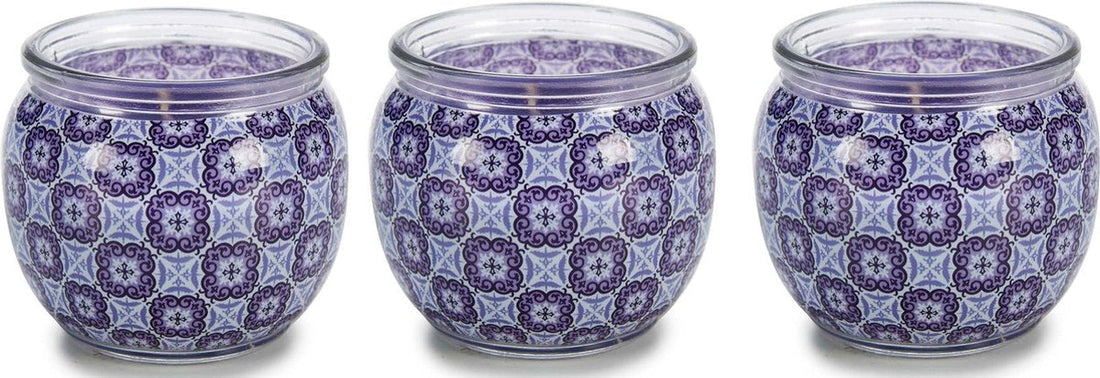 Magic Spa Scented Candle - 20 burning hours - Purple - 7.6 x 6.5 x 7.6 cm - 3 pieces