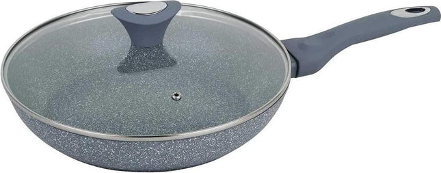 Klausberg 7317 -  koekenpan met deksel - Ø26 cm - Marmer coating - Alle warmtebronnen