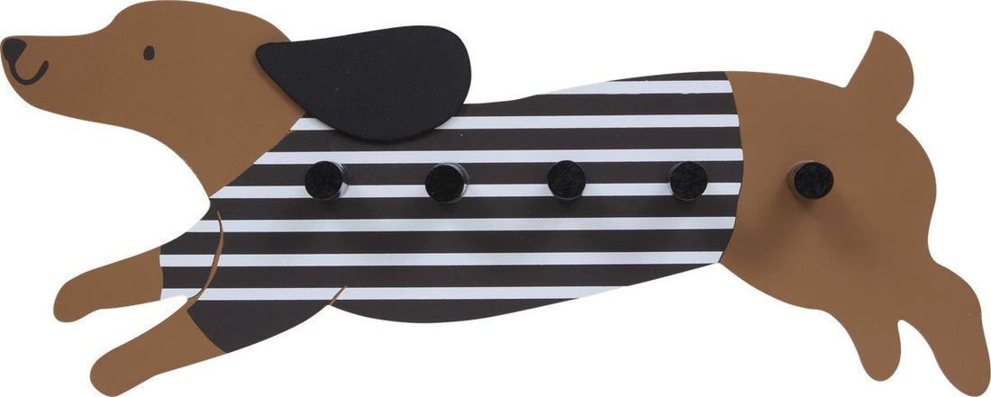 Atmosphera Kids kapstok teckel – kinderkapstok voor de kinderkamer, 50 x 20 cm