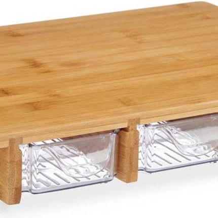 Dienblad met 3 vakken - Bamboe