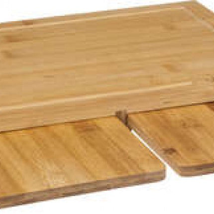 5Five - Snijplank - 3 st - Bamboe - Ruimtebesparend - 3 in 1