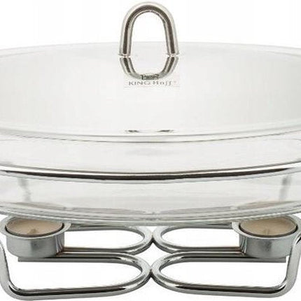 Kinghoff 1411- Warmhoudschaal - Rechaud - rond - 3.2 liter