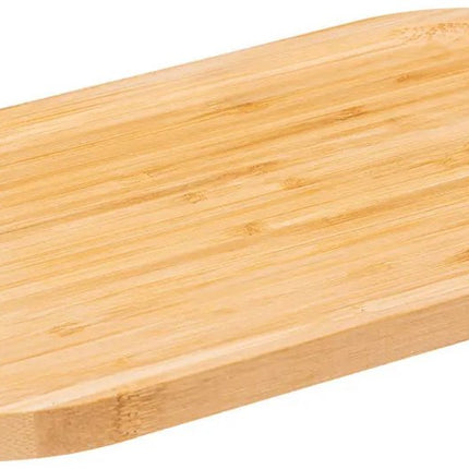 5Five Serveerplankje voor hapjes/fingerfood - 30 x 15 cm - bamboe hout - borrelplank - tapasplank