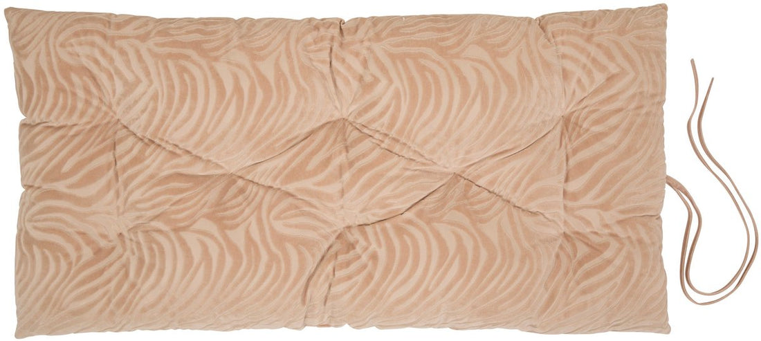 Matelas de sol en velours Atmosphera Tigris - 60 x 120 x H8 cm - Beige