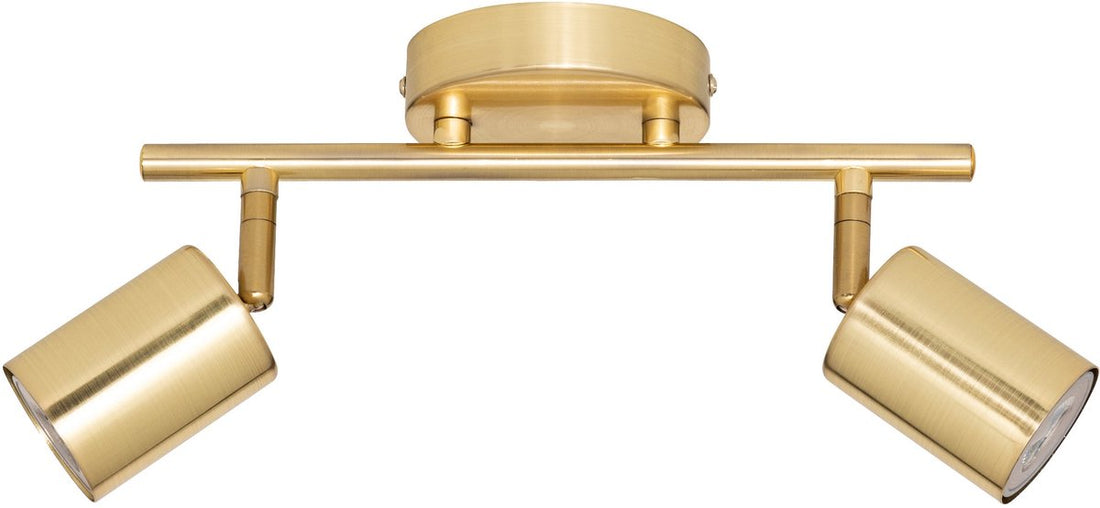 Atmosphera Vico plafondlamp met 2 verstelbare spots – goud, 28 x 10 x 17 cm
