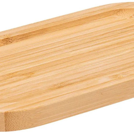 5Five Serveerplankje voor hapjes/fingerfood - 20 x 10 cm - bamboe hout - borrelplank - tapasplank