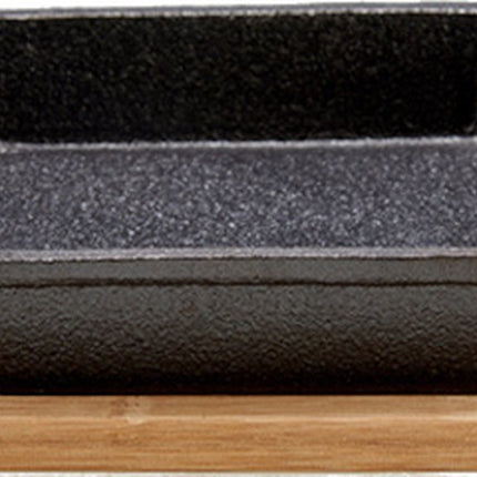 Kinvara Braadslede 18,5 X 14 Cm Staal Grijs/naturel 2-delig