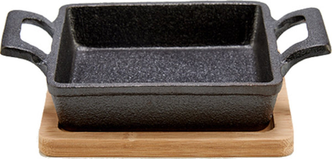 Kinvara Roasting Pan 18, 5 x 14 cm Steel Grey / Natural 2-piece