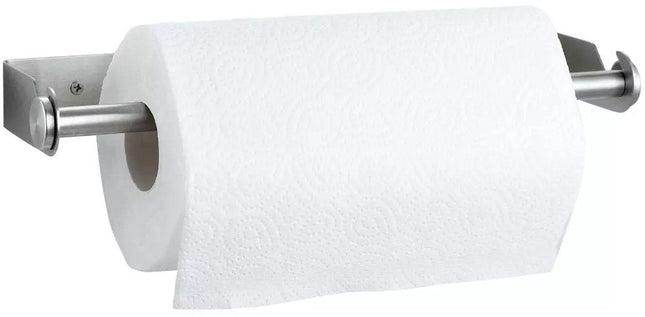 KLAUSBERG KB-7563 Keukenrolhouder | RVS Keukenaccessoire voor Keukenpapier & Aluminiumfolie | Muurmontage (Lijmen of Schroeven) | 33 cm
