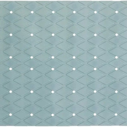 5Five Douche/bad anti-slip mat badkamer - pvc - ijsblauw - 70 x 35 cm - met zuignappen