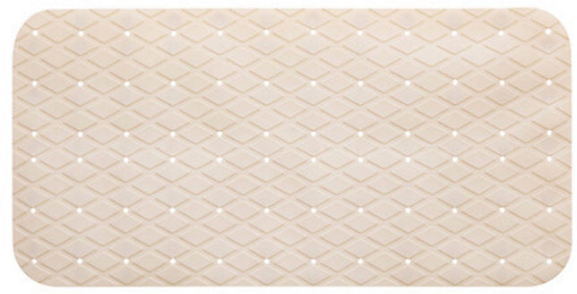 Badmat | Badkamer Mat | Douche Mat | PVC Badkleed 70 x 35 cm | Antislip | Aanrecht Zeer | Lichtbeige - Antislip Douchemat
