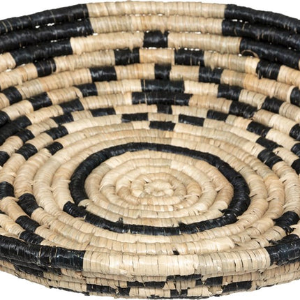 Atmosphera wanddecoratie mand hyacint - 50 CM - Zwart - Muur decoratie
