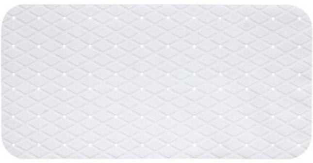 Badmat | Badkamer Mat | Douche Mat | PVC Badkleed 70 x 35 cm | Antislip | Aanrecht Zeer | Wit - Antislip Douchemat