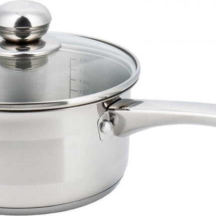 Kinghoff 4324 - Steelpan met deksel - 18 cm - 2.1 liter
